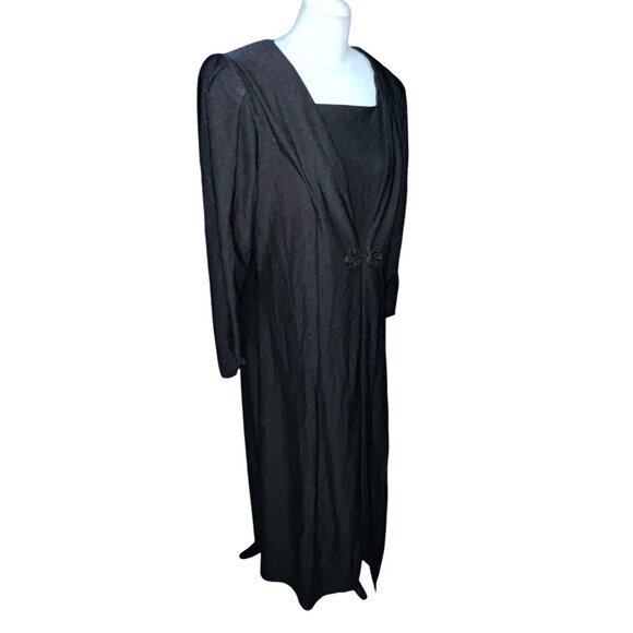 Southeastern Womens Black Long Sleeve Square Neck Dress Size 18 WomensMade In US - Picture 9 of 16